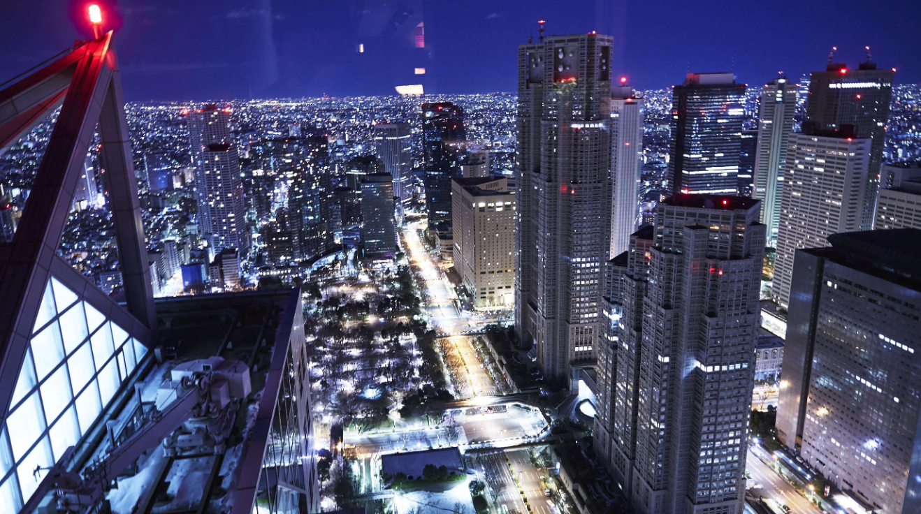 パークハイアット東京 客室からの夜景
