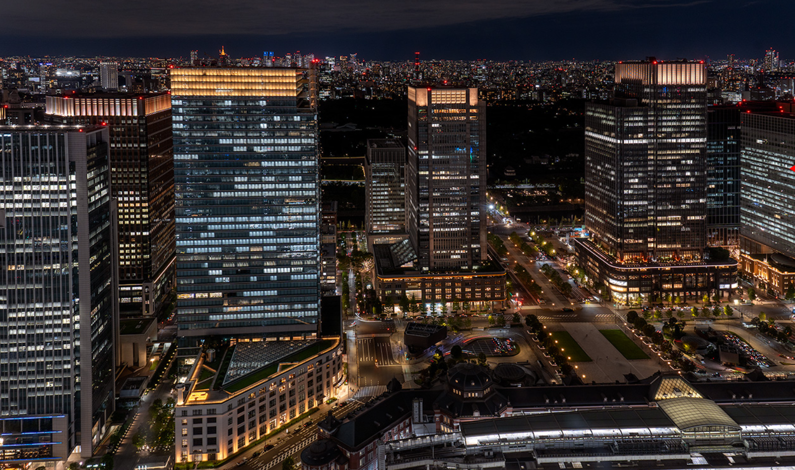 ブルガリホテル東京 客室からの夜景