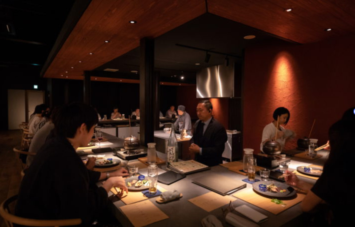 山形座 瀧波 ライブキッチンの夕食