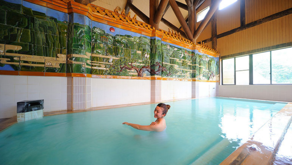 山の神温泉 優香苑 大浴場・露天のとろとろの湯
